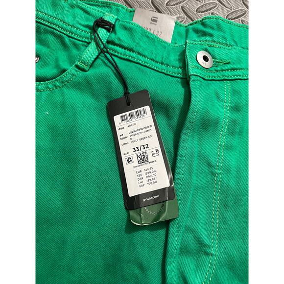 G-STAR RAW ARC 3D Jeans / Jolly Green GD‎ / Men’s Pants Size 33 x 32 NWT - Picture 4 of 13